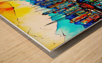 Harbour View Wood print