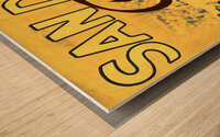 1950s san diego padres remix art Wood print