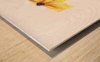 Watercolor Flower Minimalism PNG 2 Wood print