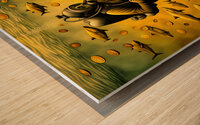 GOLD GUARDIANS Wood print