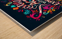 Act Without Expectation Wood print