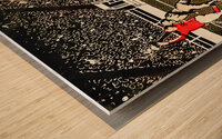 vintage football sideline art  Wood print