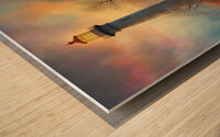 VISITORS Wood print
