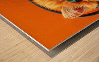 DJ Whiskers Wood print