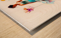 Pansy Like Flowers Wood print